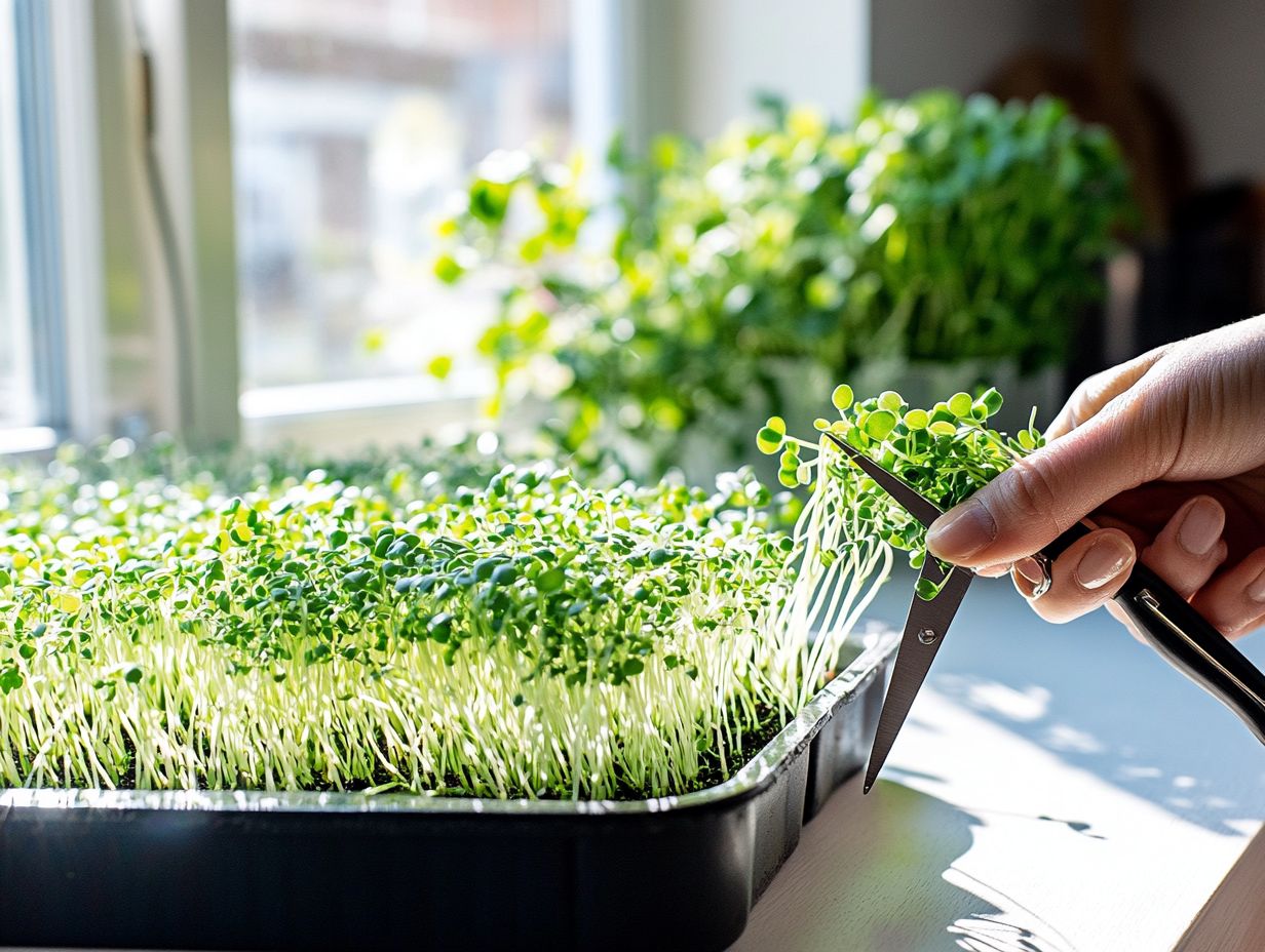 Best Practices for Harvesting Microgreens