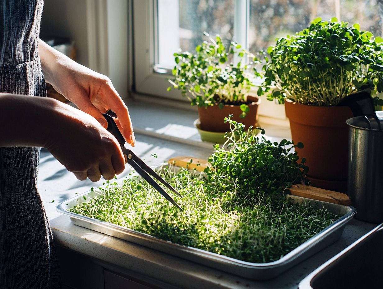 How to Harvest Microgreens