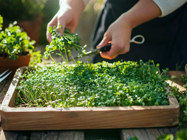 How to Harvest Microgreens for Salads