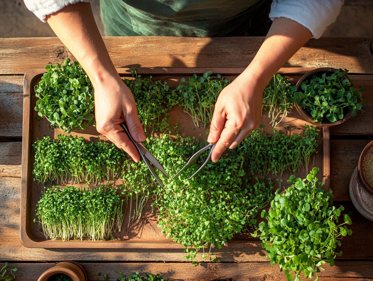 How to Harvest Microgreens