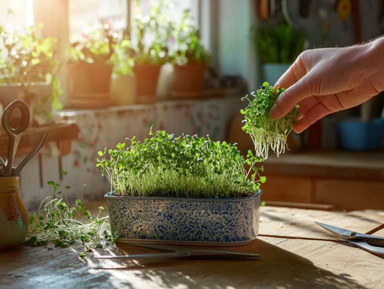 How to Harvest Microgreens in Small Spaces