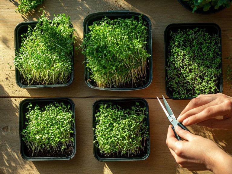 How to Harvest Popular Microgreen Varieties