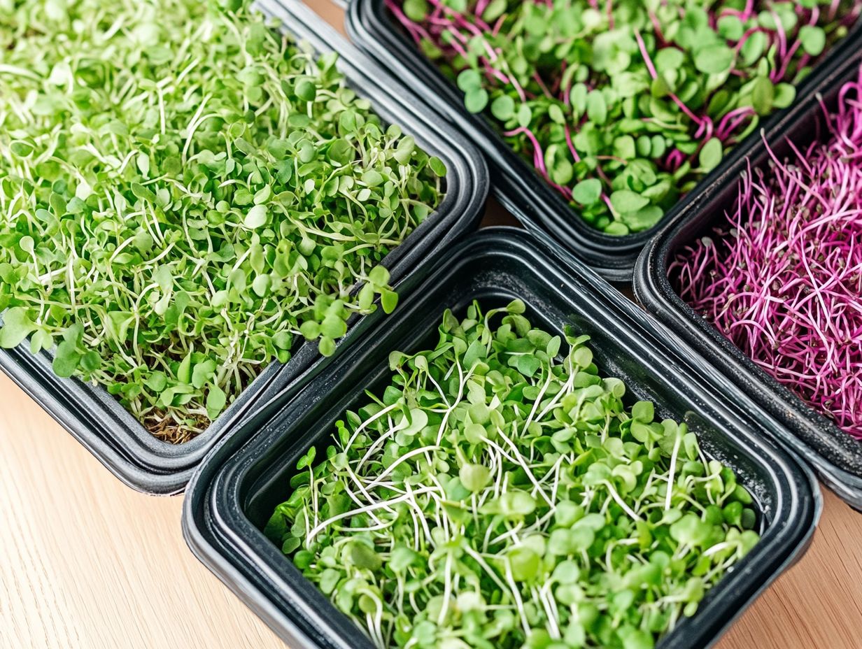 How can I identify different microgreen varieties?