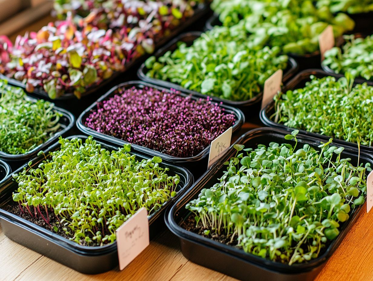 A person growing microgreens at home