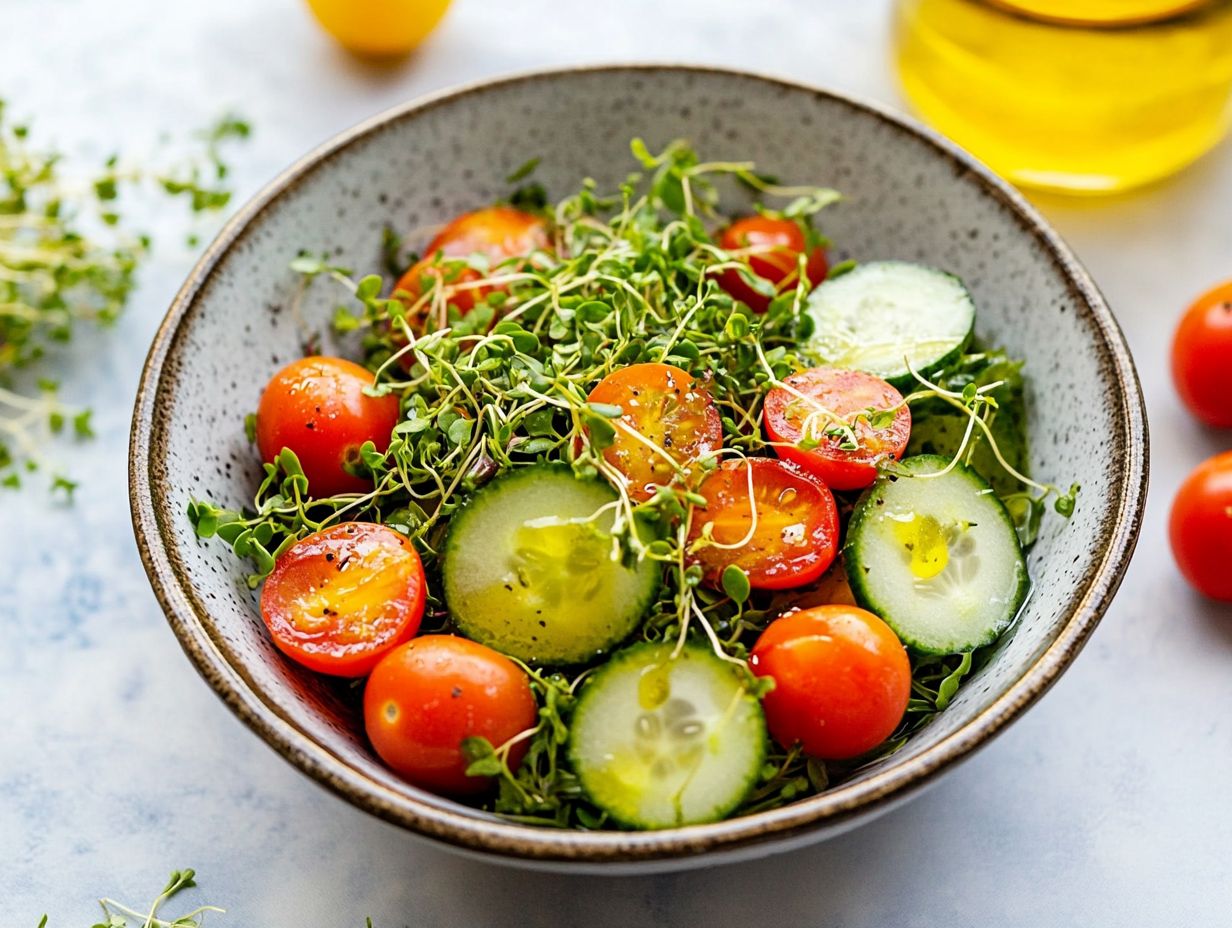 Choosing Microgreens for Salad