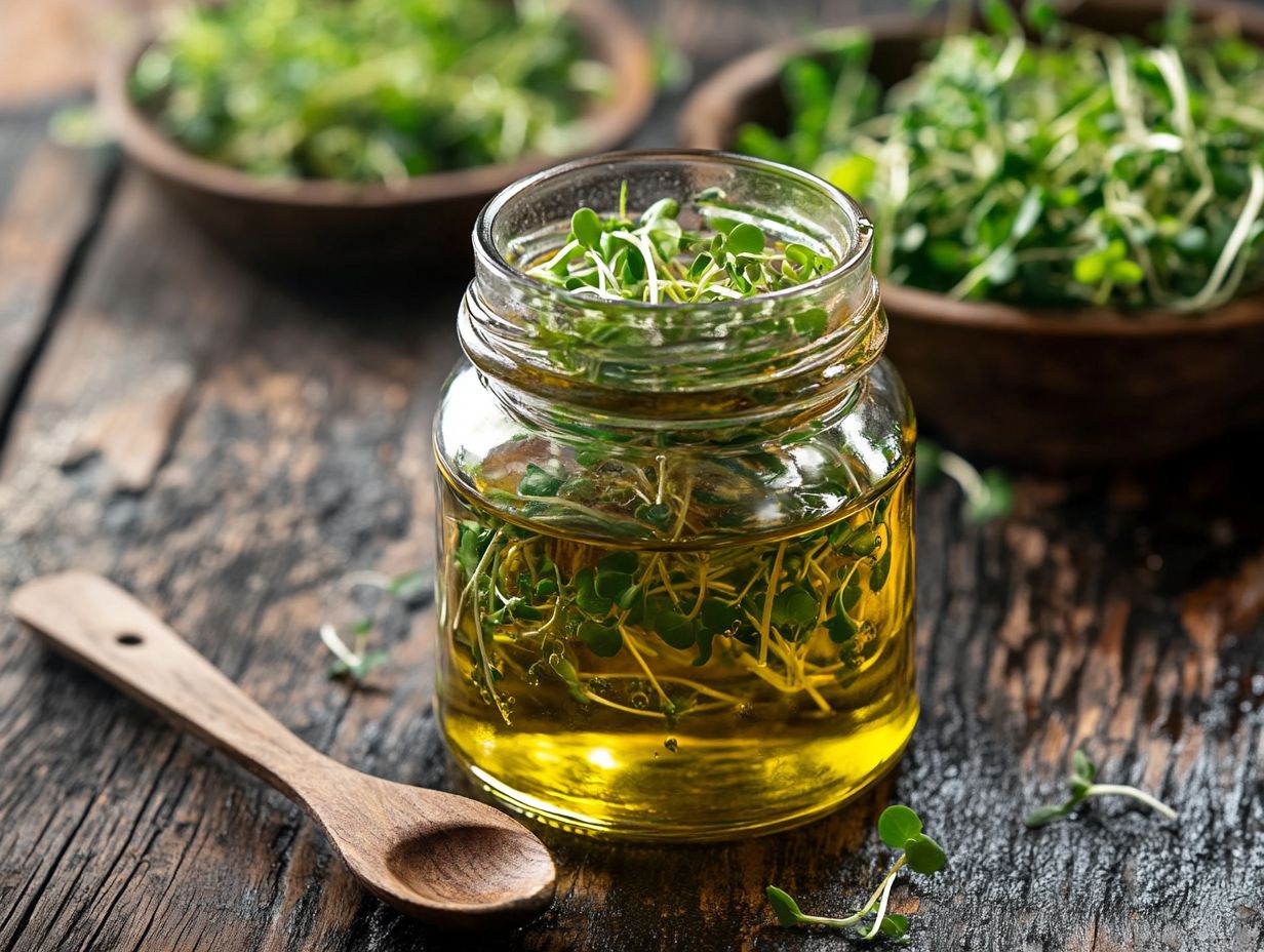 Ways to Use Microgreen Infused Oil