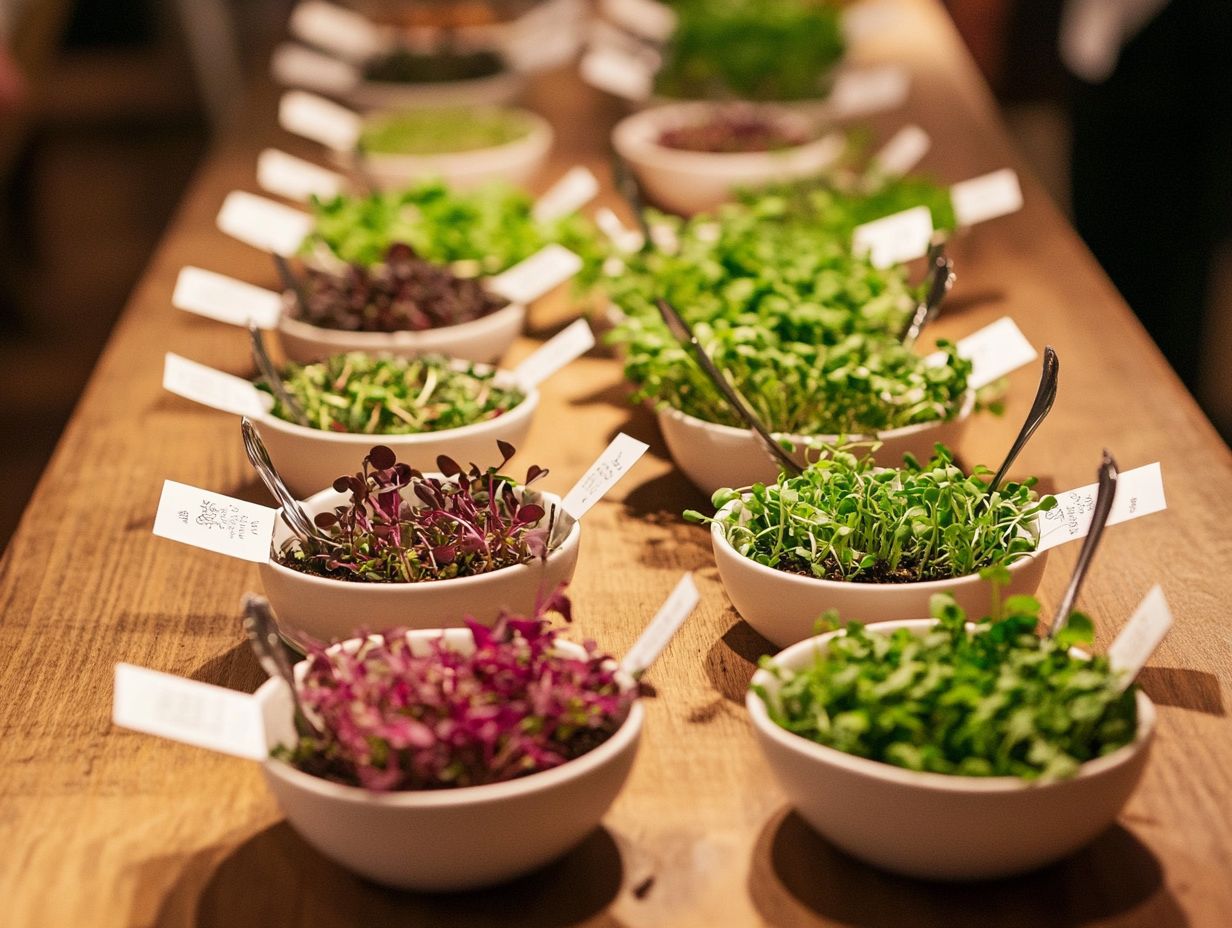 Step-by-step guide for organizing a successful microgreen tasting event.