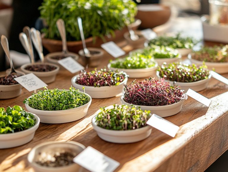 How to Organize a Microgreen Tasting Event?