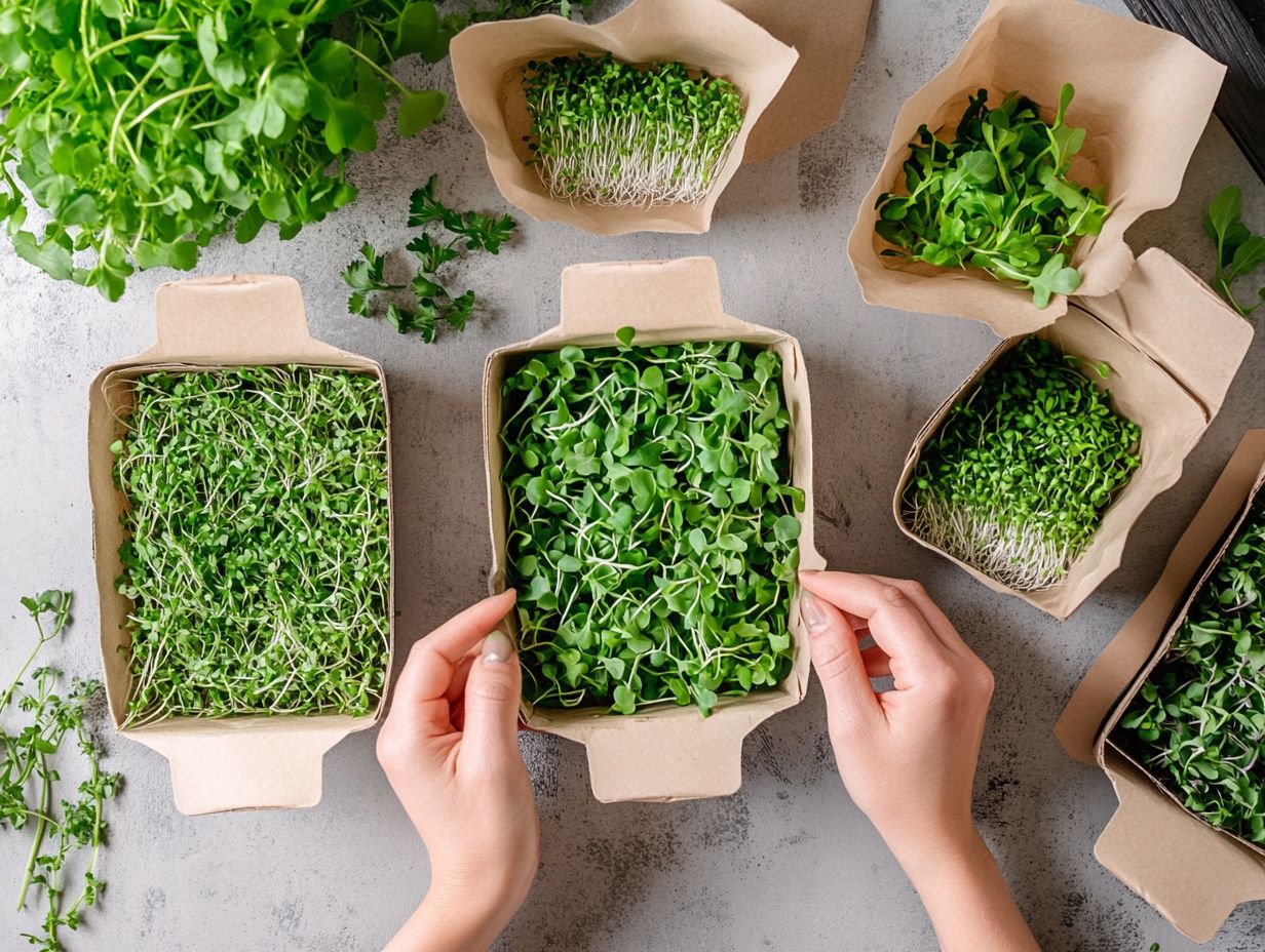 Microgreens shipping and delivery packaging tips