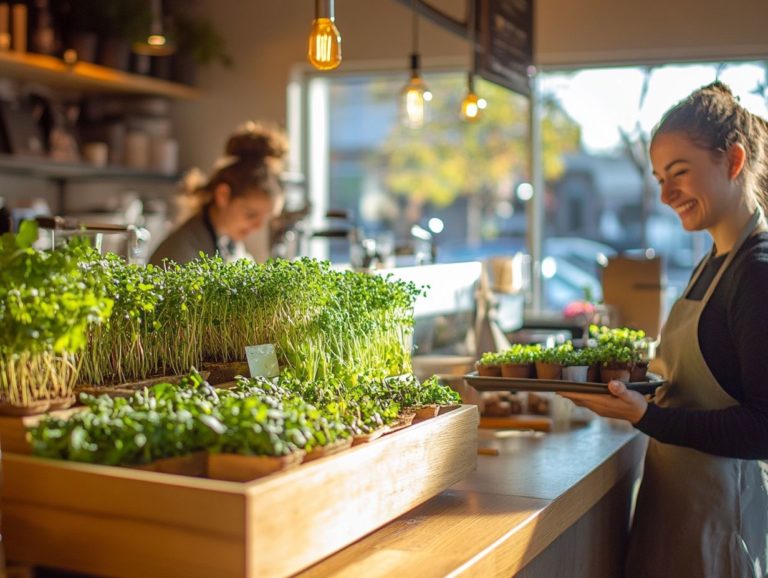 How to Promote Microgreens in My Café?