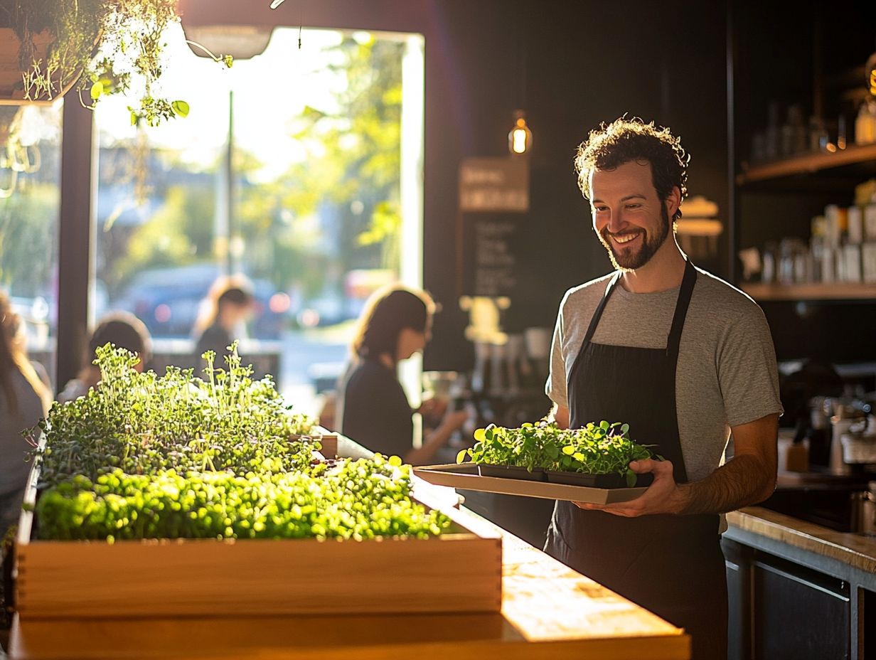 Vibrant marketing strategies for promoting microgreens in your caf 