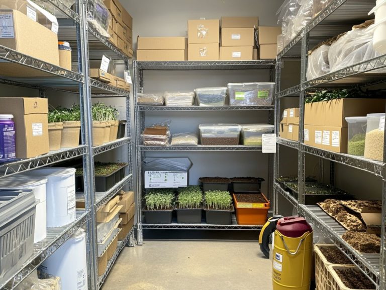 How to Properly Store Microgreen Supplies