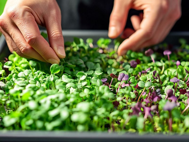 How to Recognize Healthy Microgreens at Harvest