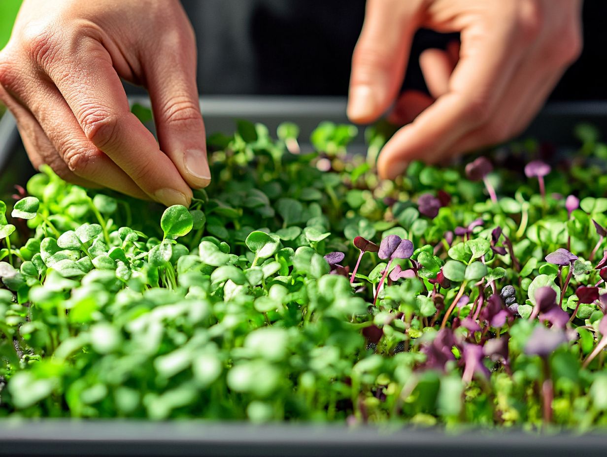 Visual Guide to Key Takeaways on Microgreens