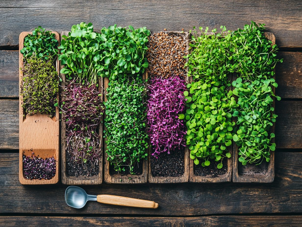 Image showing frequently asked questions about microgreens.