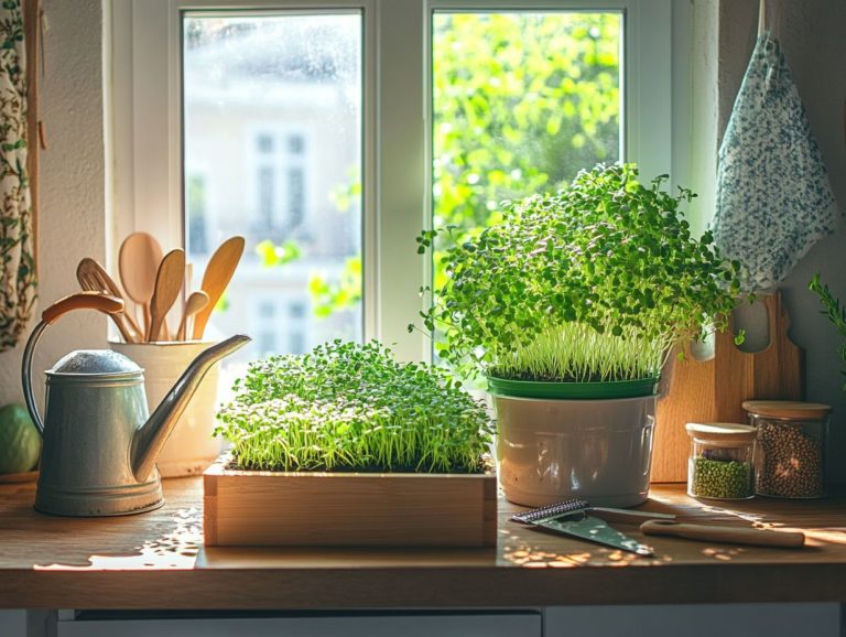 How to Set Up a Microgreen Station at Home