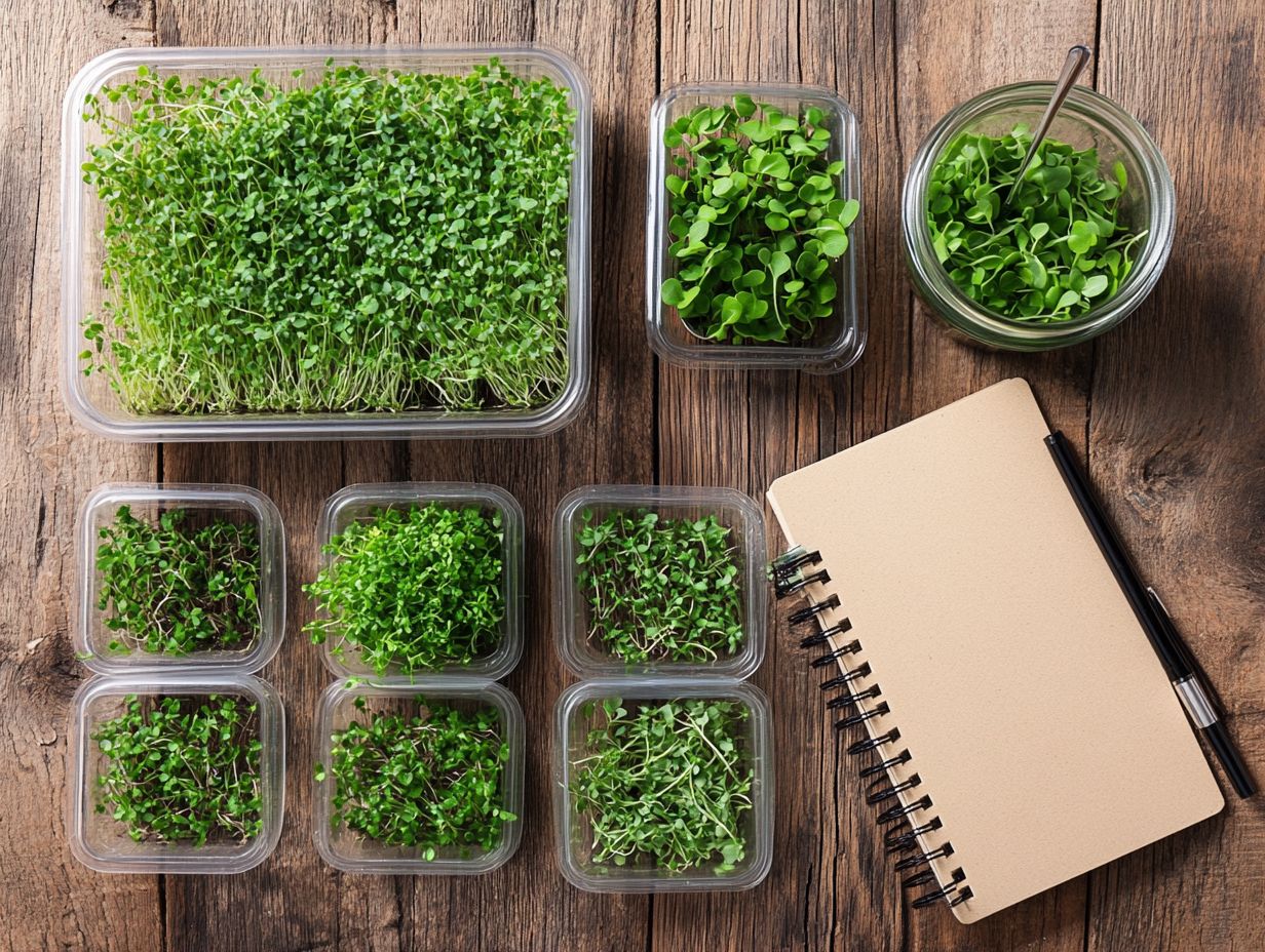 Storing Specific Microgreen Varieties