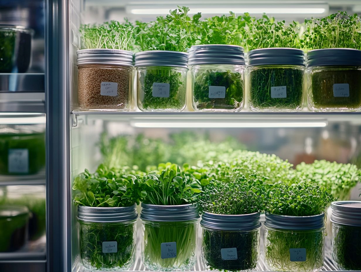 Storing Microgreens for Freshness