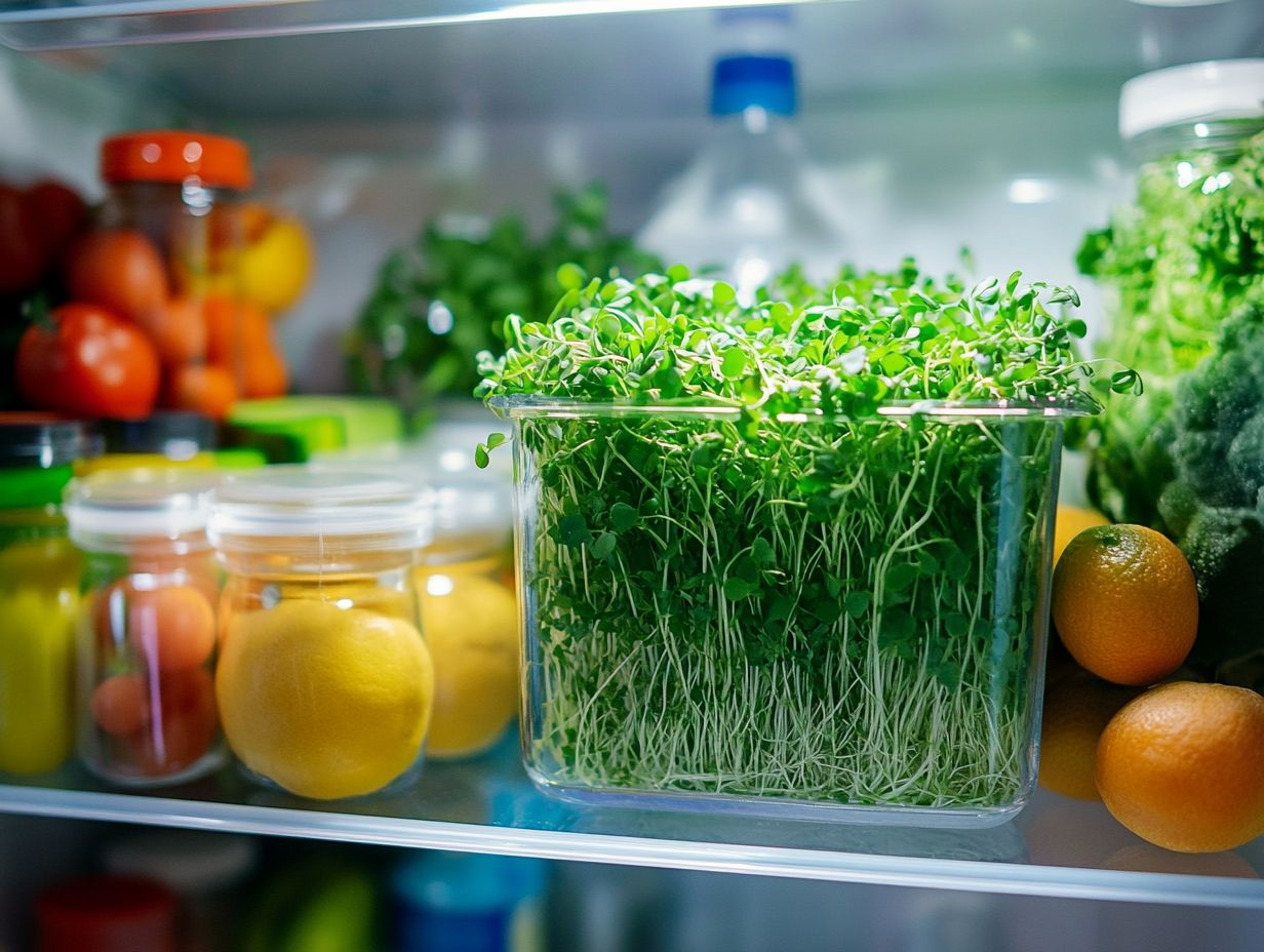 Properly Storing Microgreens in the Refrigerator