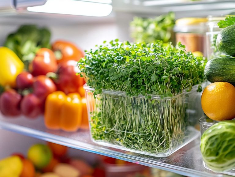 How to Store Microgreens in the Refrigerator