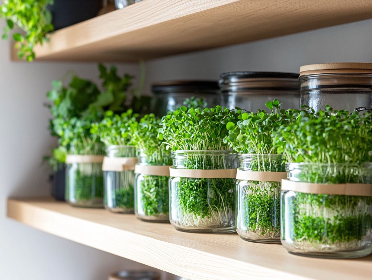 What are microgreens and why should I store them in my pantry?