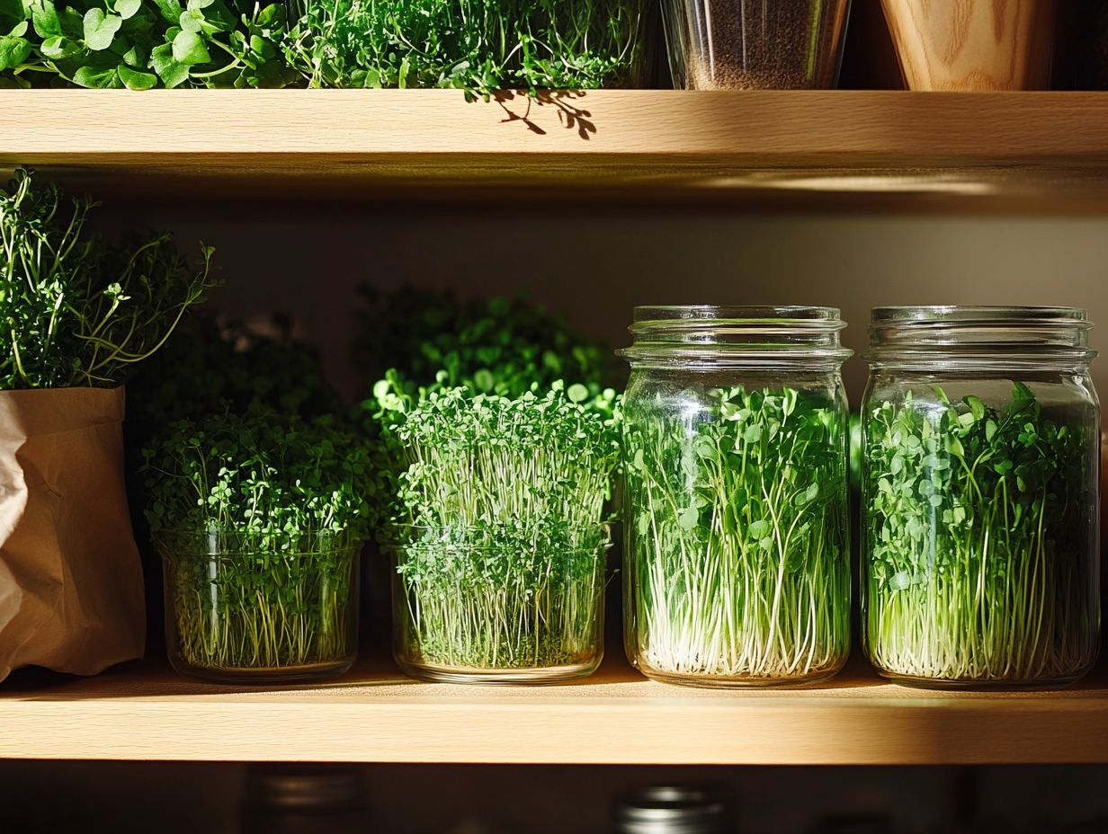 Key Takeaways for Storing Microgreens