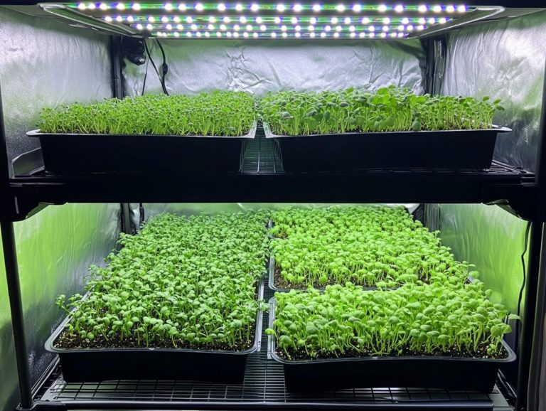 How to Use a Grow Tent for Microgreens