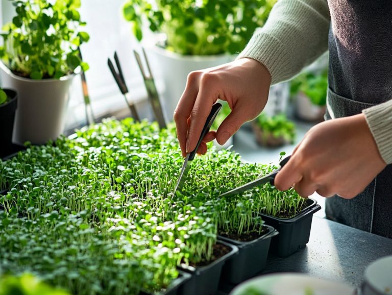 How to Use a Snipping Tool for Microgreens