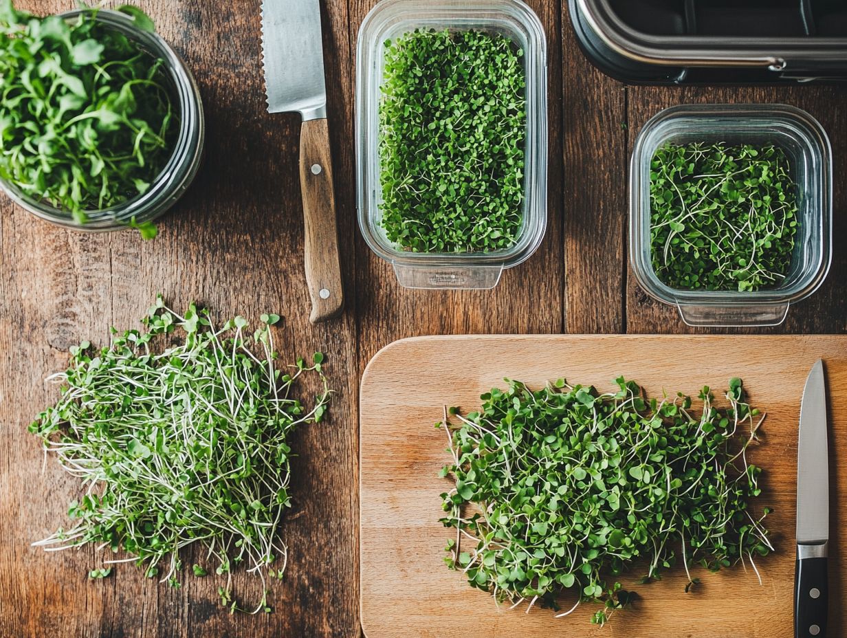 A visual guide to supplies and steps for growing microgreens