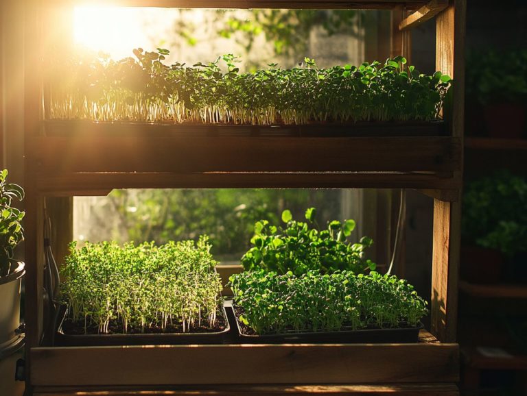 How to Utilize Vertical Space for Microgreens