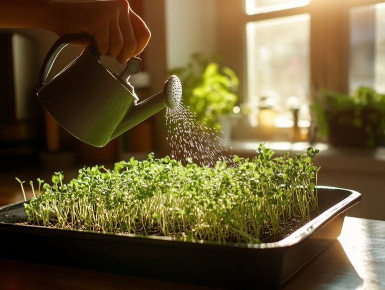 How to Water Microgreens Effectively