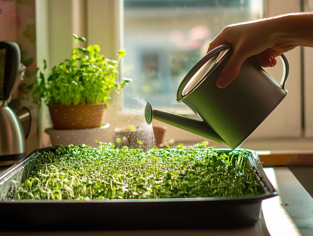 Best Practices for Watering Microgreens