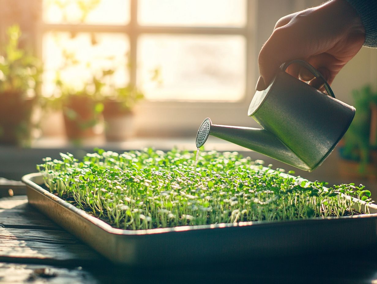 How to Water Microgreens