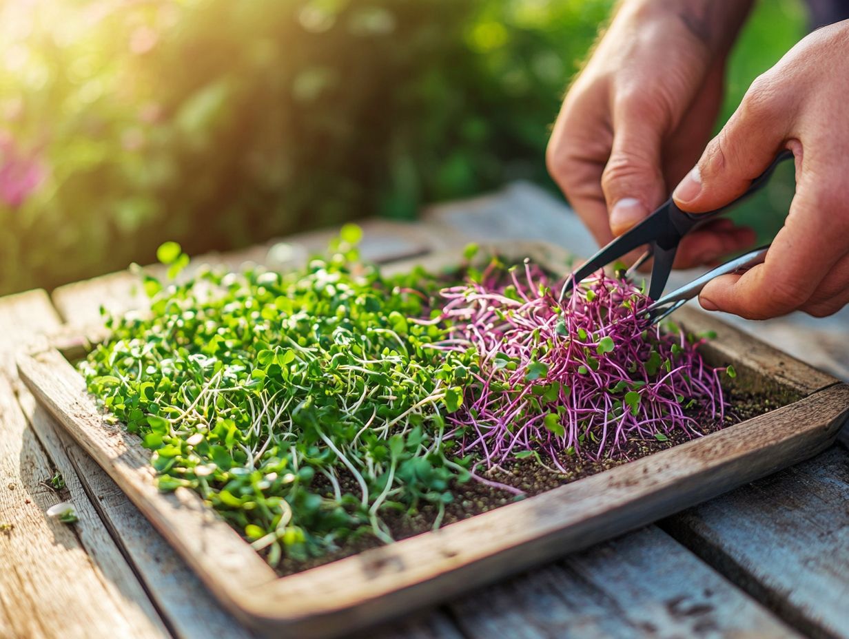 Step-by-Step Guide to Harvesting Microgreens