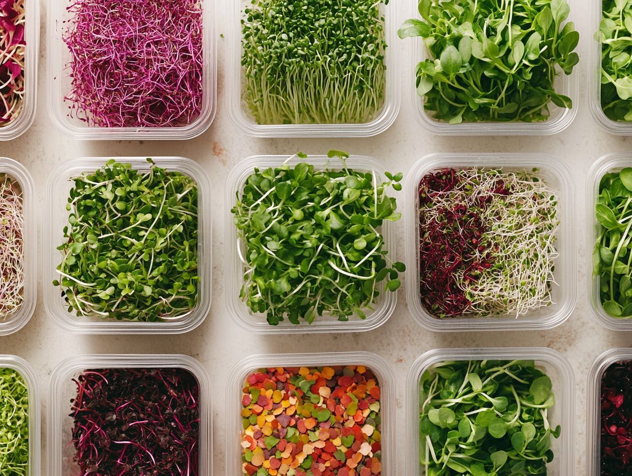 Harvesting and Using Microgreens