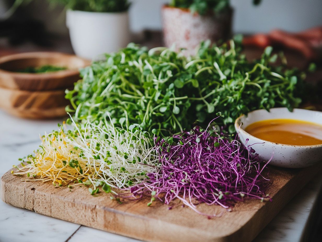 What are microgreens and why are they popular in the culinary world?