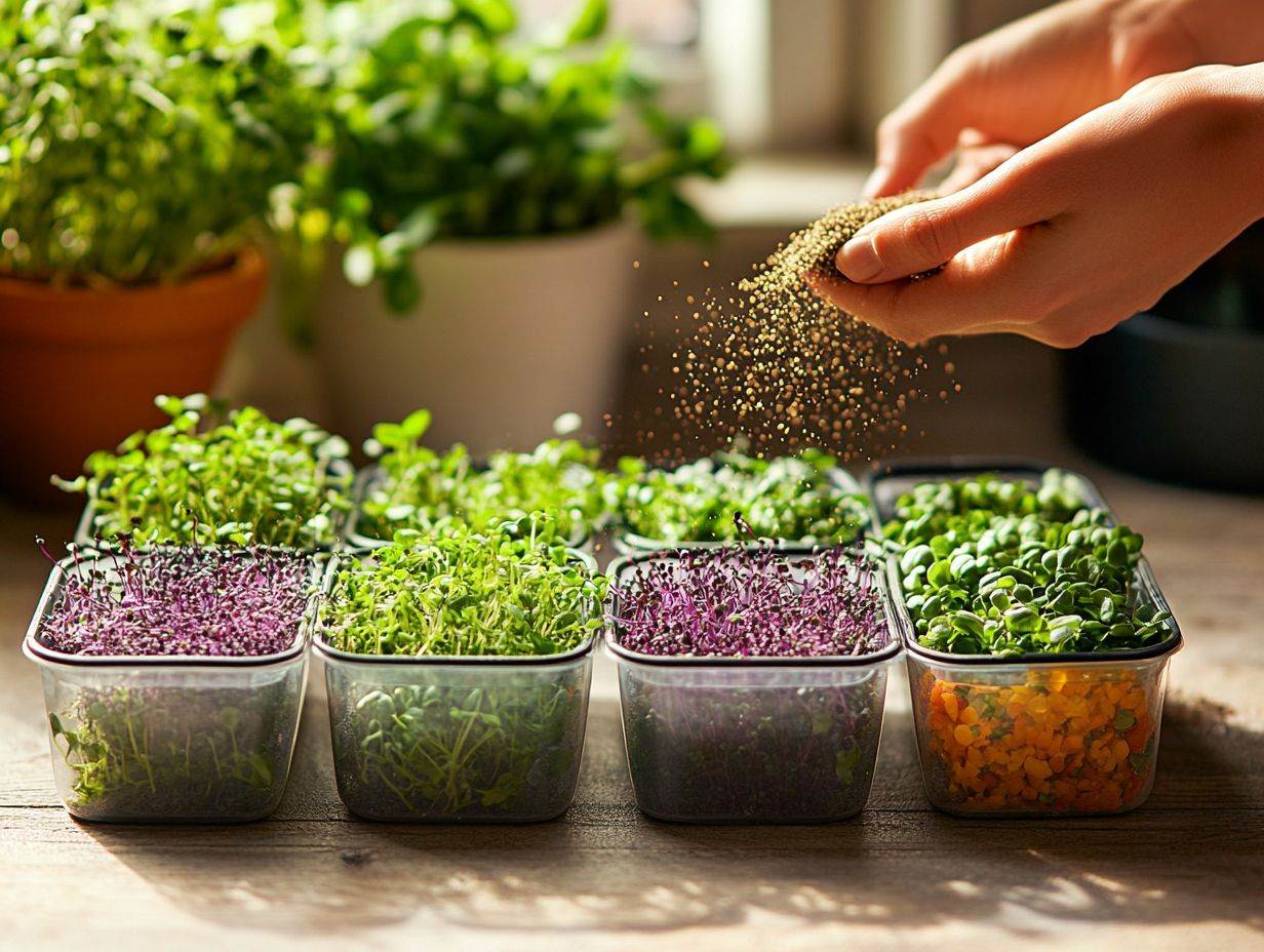 Growing and Harvesting Microgreens