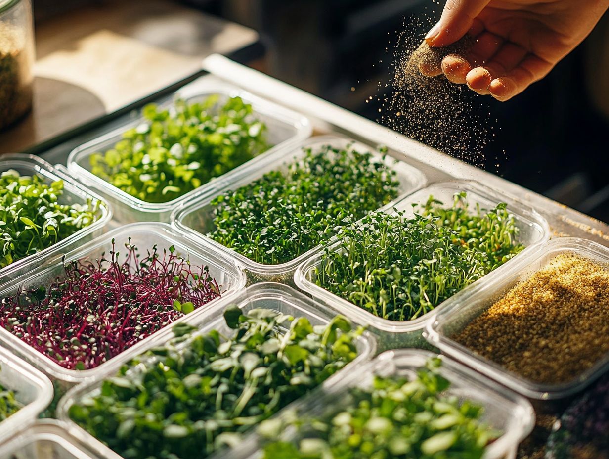 Storing and Preserving Microgreens for Freshness