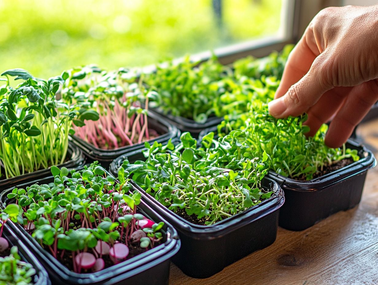 Mustard Greens growing in a garden