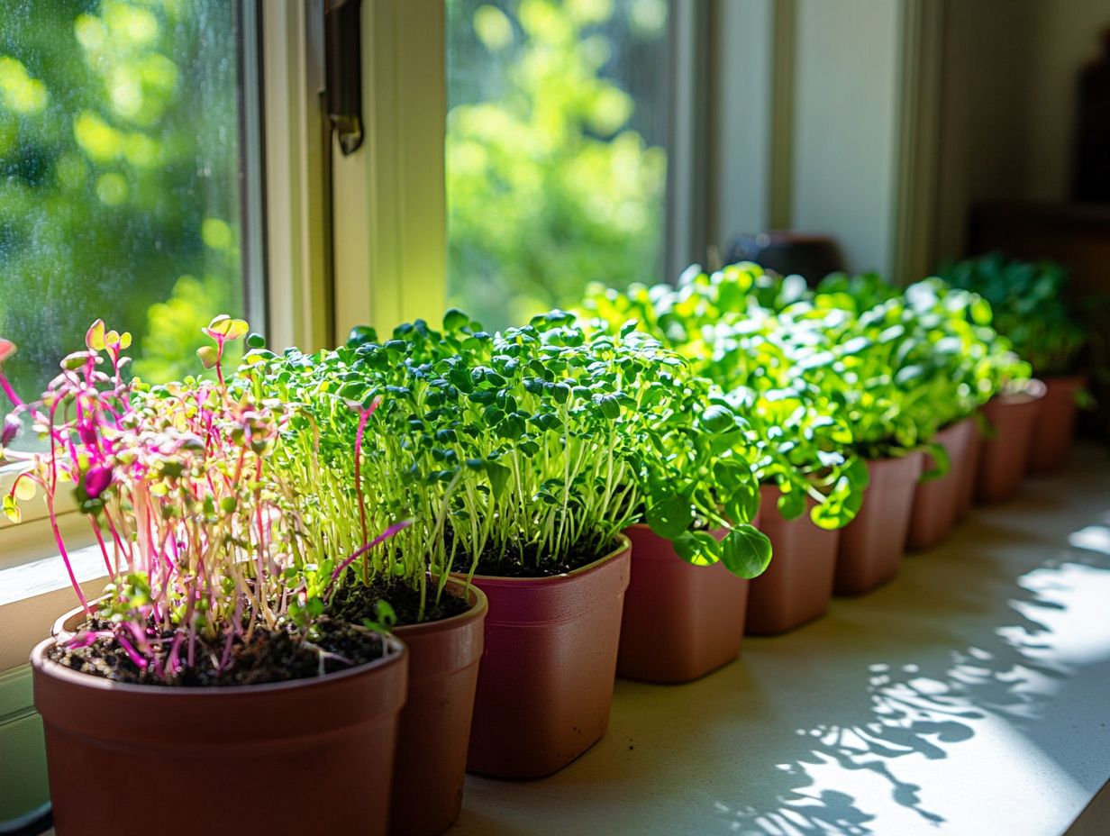 Harvesting and Using Microgreens