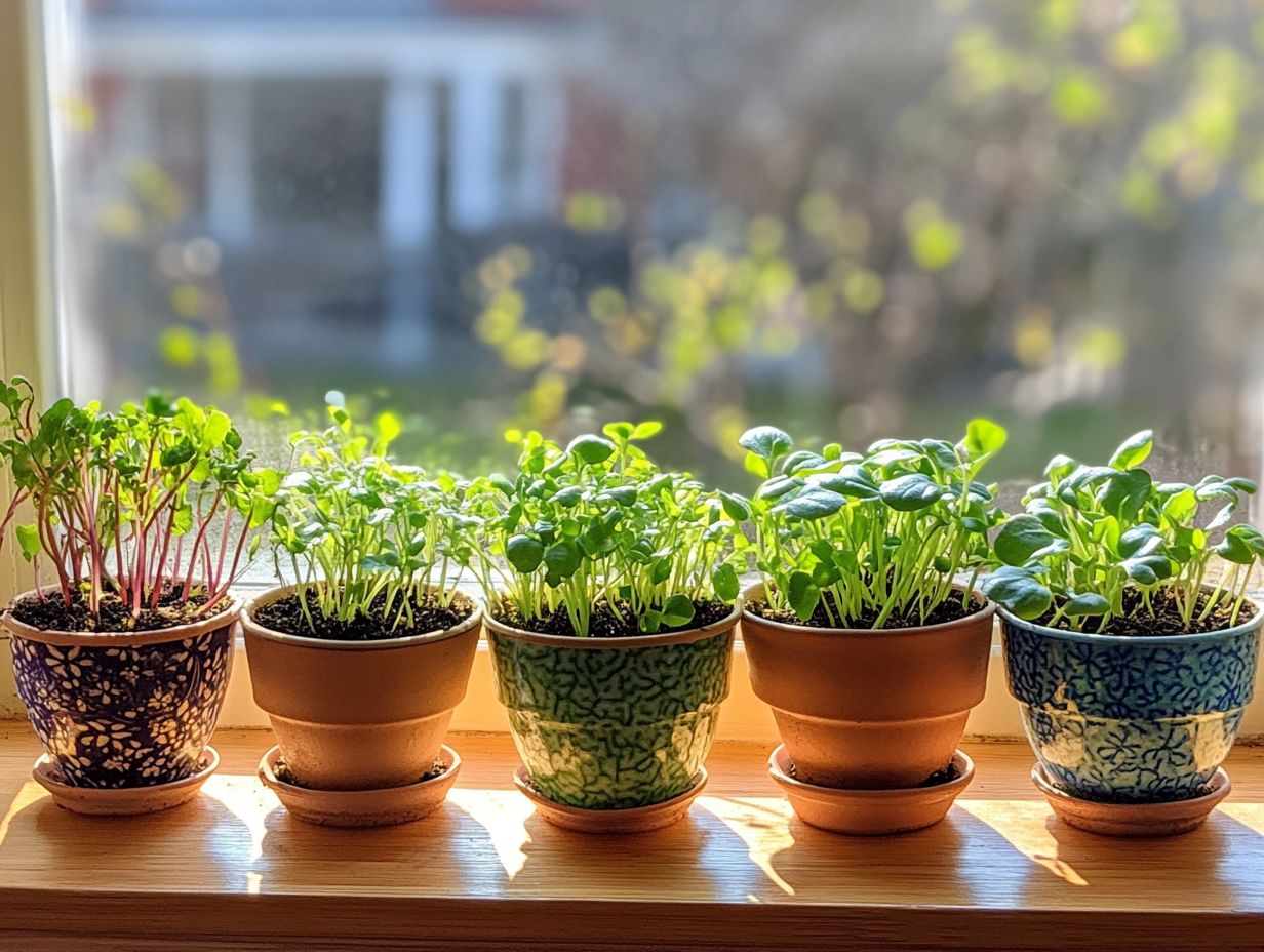 Various Microgreen Varieties that Thrive Indoors