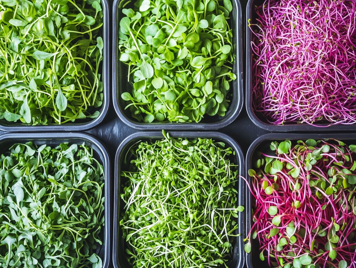 What are the most common varieties of microgreens?