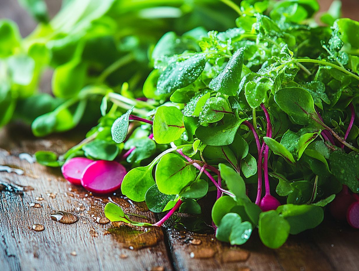 Image showing different ways to use microgreens in meals