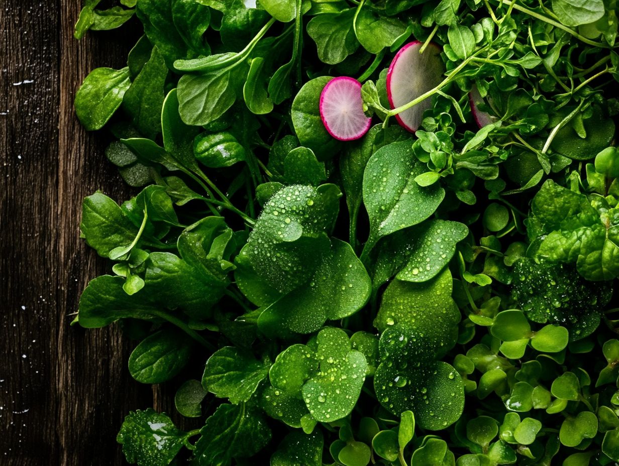 A visual guide to the benefits of microgreens