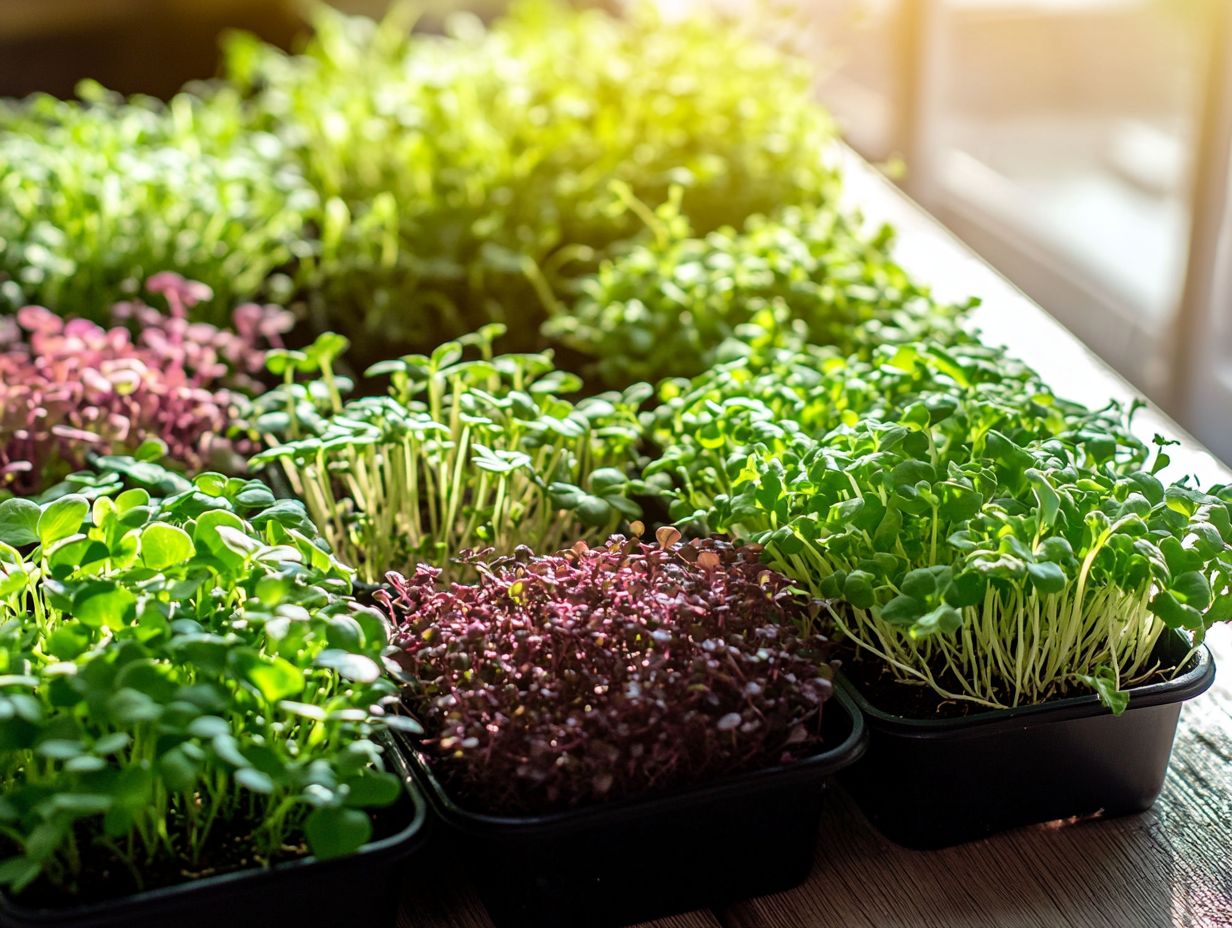 Illustration of microgreens and their role in disease prevention