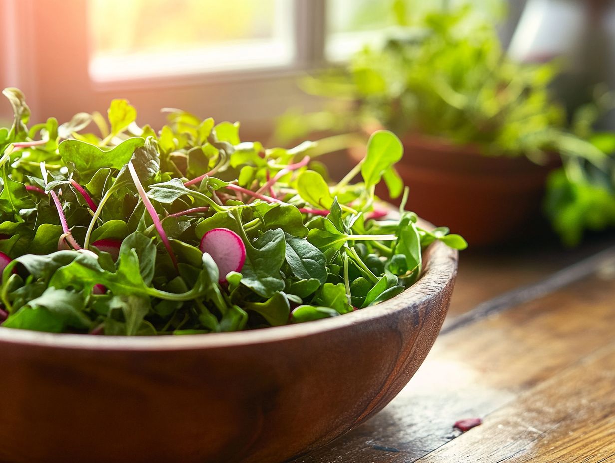 Nutrient-dense microgreens for a healthier lifestyle