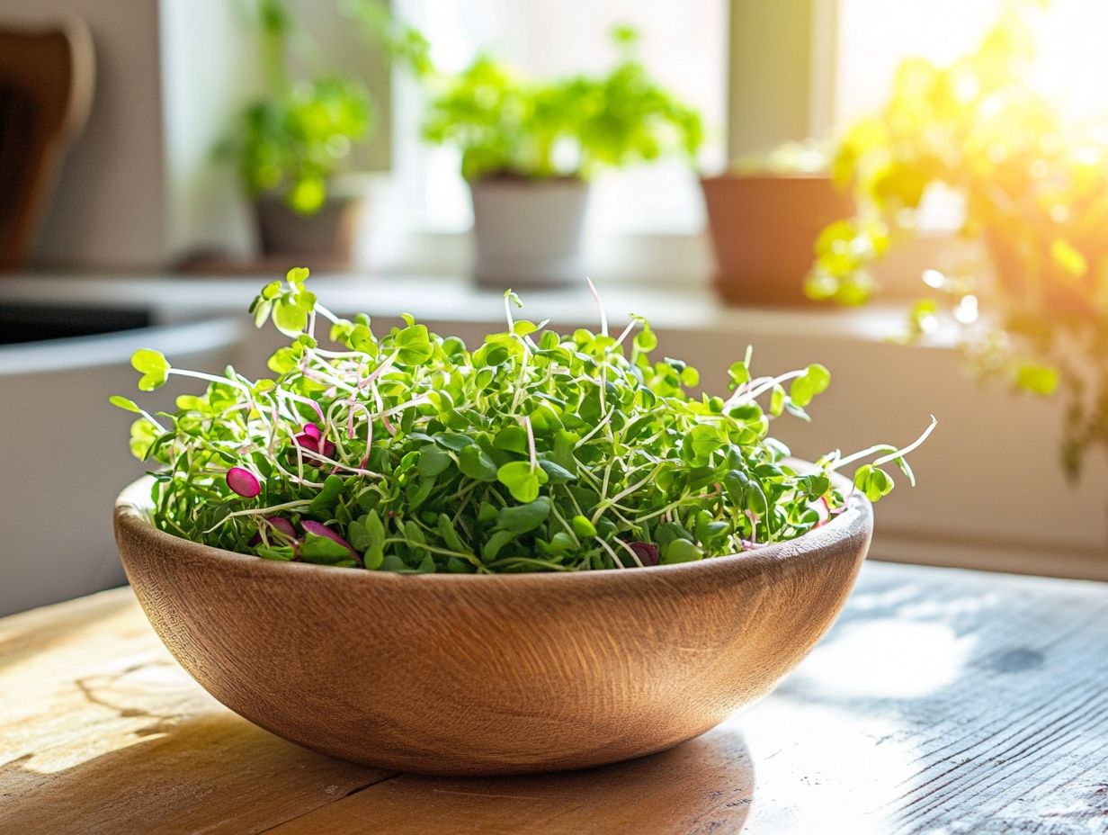 What are microgreens and how do they benefit brain function and improve cognition?