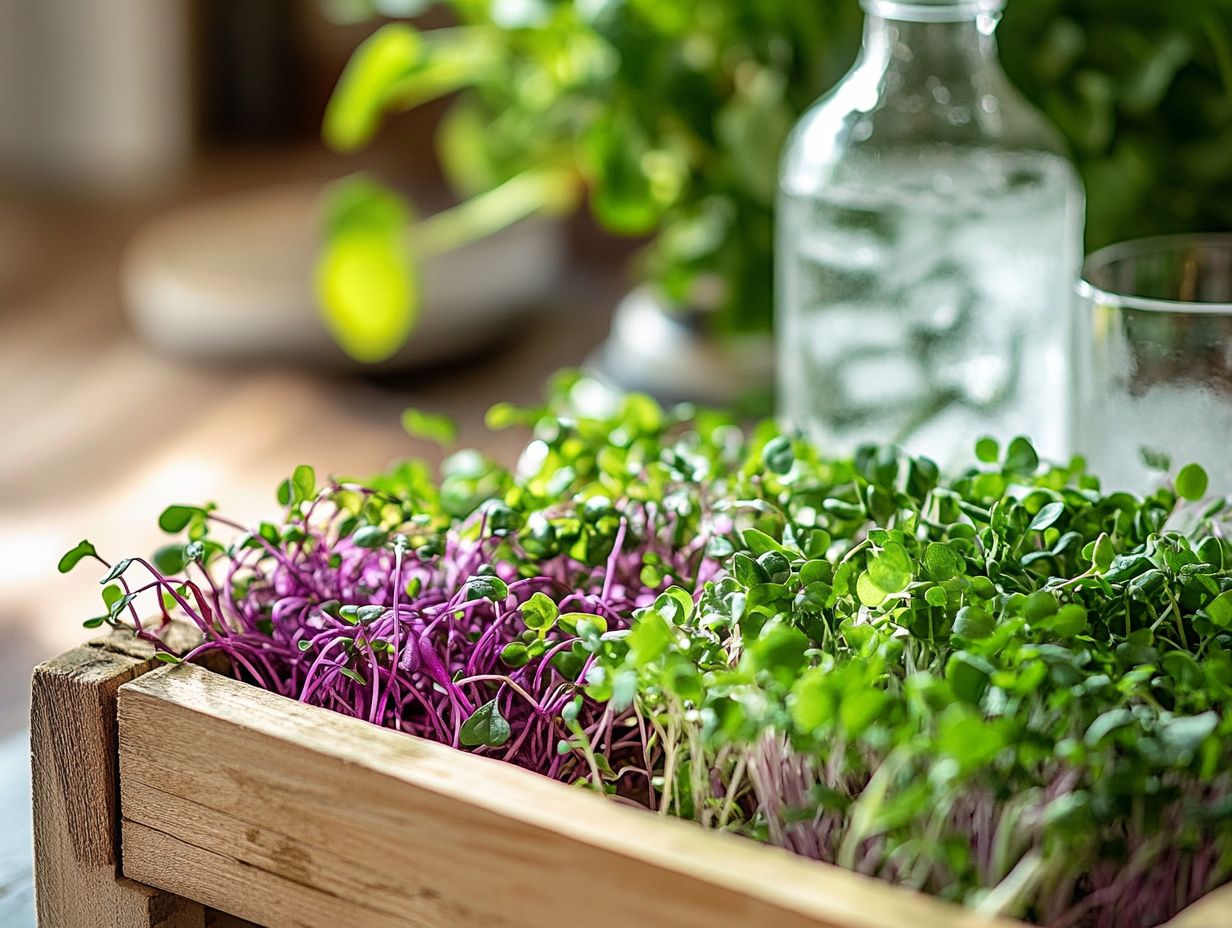 Microgreens storage method