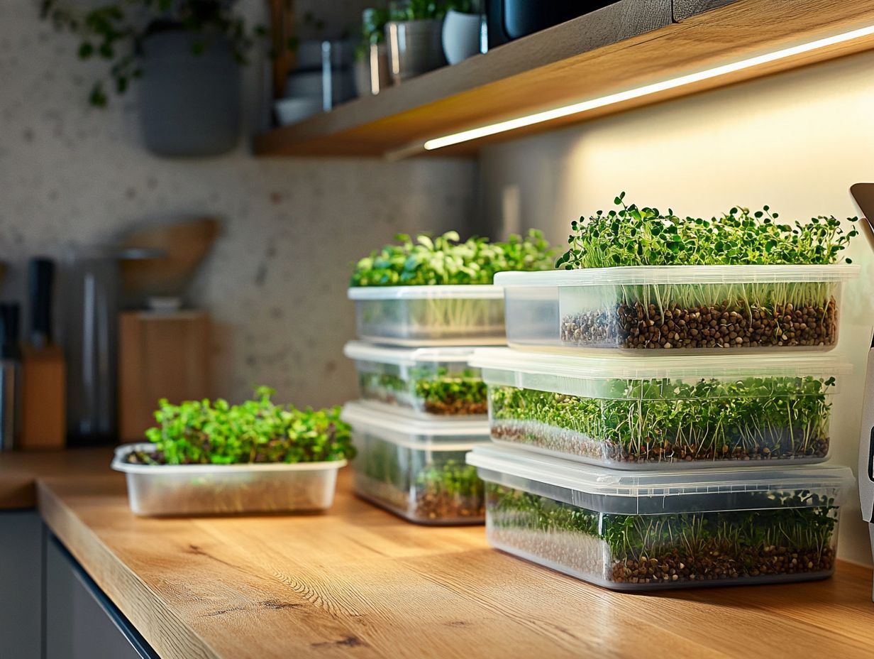 How to Properly Clean and Sanitize Storage Containers for Microgreens