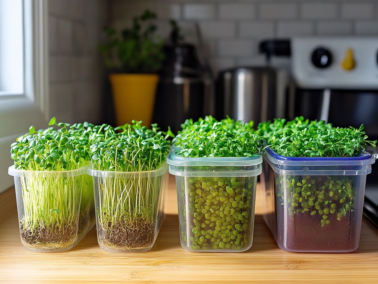 A comparison of glass and plastic containers for microgreens storage